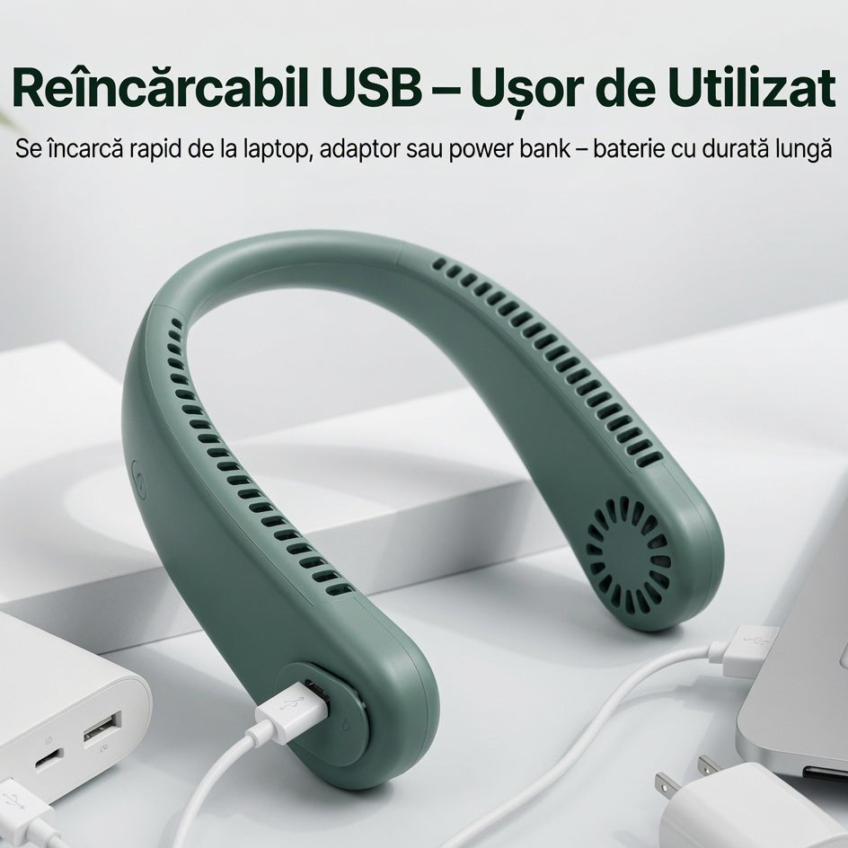 Ventilator Portabil Flexibil Pentru Gat