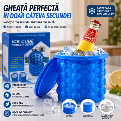 Frapieră pentru Gheață cu Formă pentru Cuburi